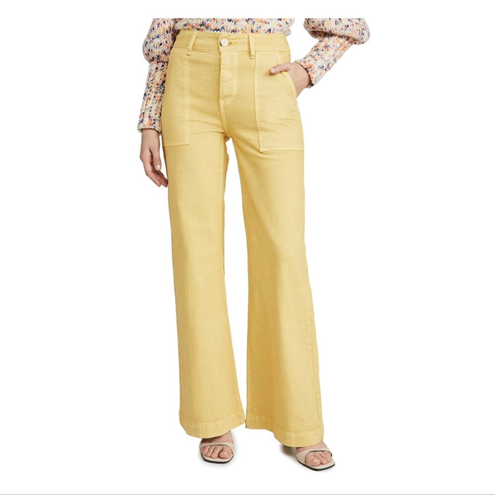 Rachel Antonoff Mike Pant in Deep Burgundy Red